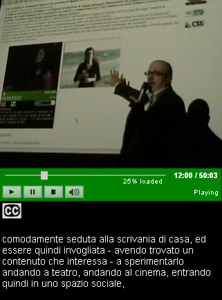 schermata del video del seminario tenuto da Roberto Ellero a Smau 2007